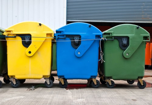 Garden clearance tools and equipment in a tidy outdoor space