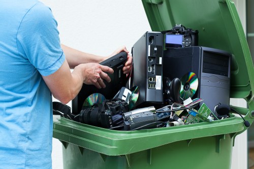 Eco-friendly furniture disposal process in a local St Albans setting.